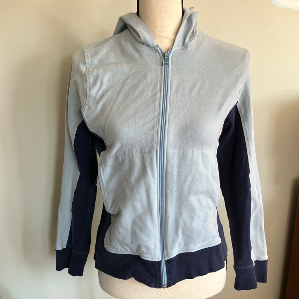 Two-Tone Zip-Up Jacket